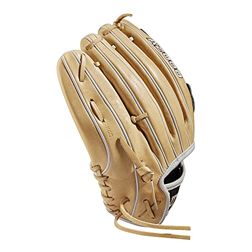 Wilson 2022 A2000 P12 12" Pitcher's Fastpitch Glove - Right Hand Throw, Black/Tan #TOP4