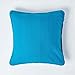 Homescapes Rajput Azul, 100% Algodón, Turquesa, Cojín 0,46 x 0,46 m