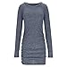 Women Sweater Dress Spring Fall Long Sleeve V Neck Bodycon Ribbed Knit Clothes Casual Solid Color Fashion Dresses S-XL