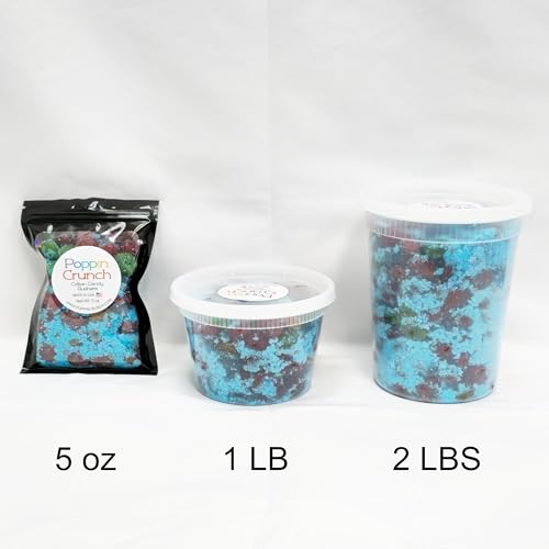 Poppin Crunch Cotton Candy Gushers Candy Snacks 1-2 LBS - Choice of Sweet or Sour Bonbon Candies Corn Sugar