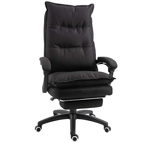 Preisvergleich Produktbild Vinsetto Bürostuhl massage, Chefsessel mit Massagefunktion, Gaming Stuhl, höhenverstellbarer, ergonomischer Drehstuhl, Massage Sessel, Nylon, Schwarz, 70 x 62 x 120-130 cm