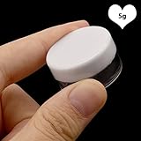 ZOENHOU 100 Pack 5 Gram Empty Cosmetics Container with Lids, Clear Round Smaple Pot Jar Plastic for Beads, Earrings, Creams, Eye Shadow Nails Powder - Image 3