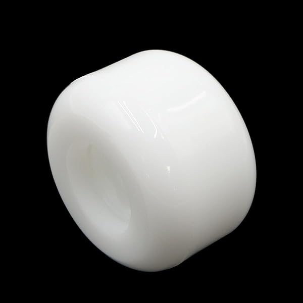 Ludom Lot de 4 Roues de Rechange en polyuréthane pour Skateboard 54 mm 78-85A Blanc avec Motif - 3