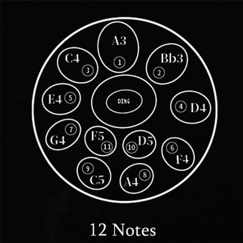 Handpan de Acero 12 Notas 22 Pulgadas con Accesorios miniatura 5