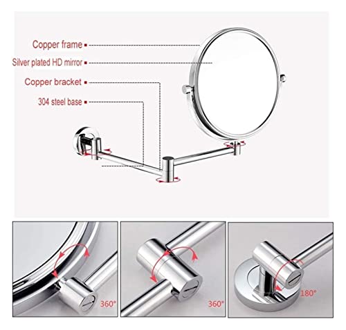Miroir de maquillage de salle de bain pliable pour ne plus se pencher - 5