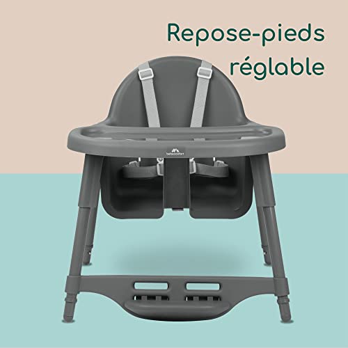 Bebeconfort Meely Chaise Haute Bébé Évolutive 2 en 1 max. 15 kg Chaise Haute Légère 3 3 kg Chaise Bébé Portable Nettoyage Facile Harnais de Sécurité 5 Points - vue 7