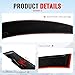 IKON MOTORSPORTS, Rear Roof Window Spoiler Compatible with 2001-2005 Honda Civic 4DR, Factory Style Acrylic Wind Deflector Rain Guard Sunshades, 2002 2003 2004