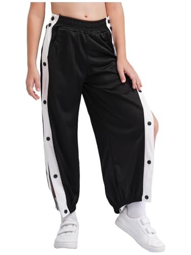DINORMIN Boys Post Surgery Pants Tear Away Button Trousers Kids Loose Fit Tear Away Basketball Pants2