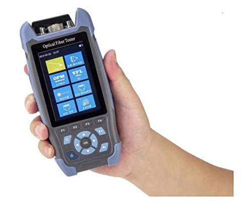 3.5in Color LCD Mini-Pro OTDR Tester JW3302S Optical Fiber Tester with 8 Functions Orange OTDR/OPM/LS/VFL/RJ45 Sequence/Flashlight