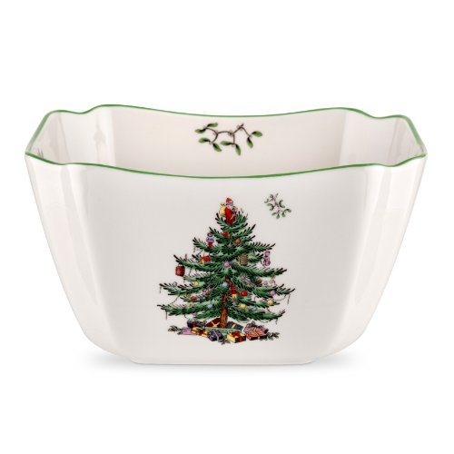 Spode Christmas Tree Square Bowl, Small #TOP9