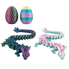 GWAWG Uova Di Drago, 2 Pezzi Dragon Egg, Uovo Stampato In 3D Con Serpente All'Interno, Casa Arredamento Giocattoli Scrivania Esecutivo, Per L'Autismo ADHD Bambini Adulti