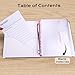 XKDOUS Document Organizer Linen Folio Folders with 9 Pockets, 3-Ring Accordion Storage Binders Expanding File Folder for Important Papers, End of Life Planner Book, in Case If I Die File Folder