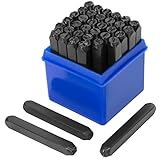 Professional 36 pcs Number & Letters Stamp Punch Set 1/4