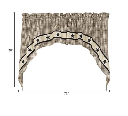 Country-House-Collection-31152-Farmstead-Star-Swag-72-inch-Length Country House Collection 31152 Farmstead Star Swag 72 inch Length