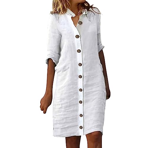 Robe longue femme en lin chic et élégante pour l'été
