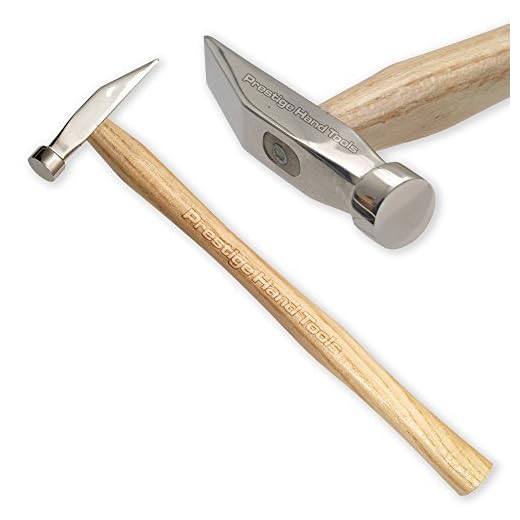 PTL® Guldsmmed hammare kors penna & platt planering och höjning verktyg för smyckestillverkning silversmide polerad #114-15