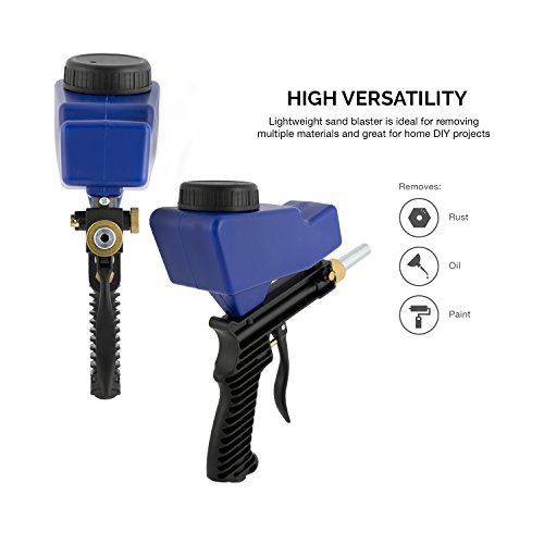 NEIKO 30068A Air Sand Blaster Gun | Remove Paint, Rust, Stains, and Grime on Surfaces | Gravity Feed | Replaceable Steel Nozzle by NEIKO - Image 4