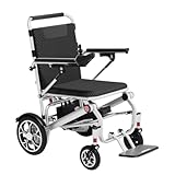 CUIOT Electric Wheelchair for Adults, Foldable Motorized Wheelchair,400w Brushless Moto,15 Miles Long Travel Range, Lightweight Mobility Chair for Seniors - Indoor/Outdoor