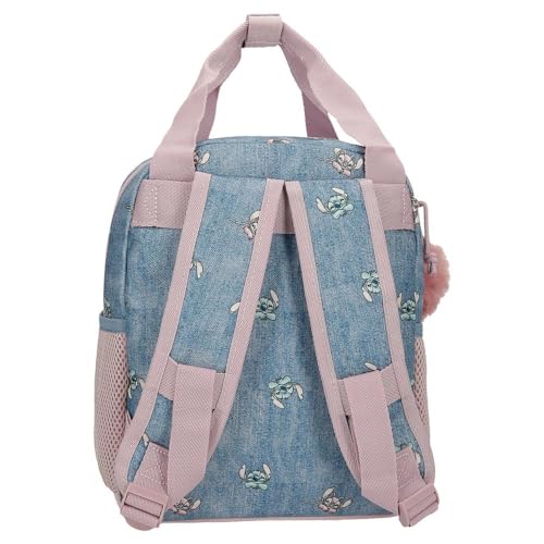 Disney Joumma Bags Stitch You Are Magical Rucksäcke, Schultaschen, Kinderrucksäcke, inklusive dekorativem Bommel, Verschiedene Fächer, blau, Vorschulrucksack
