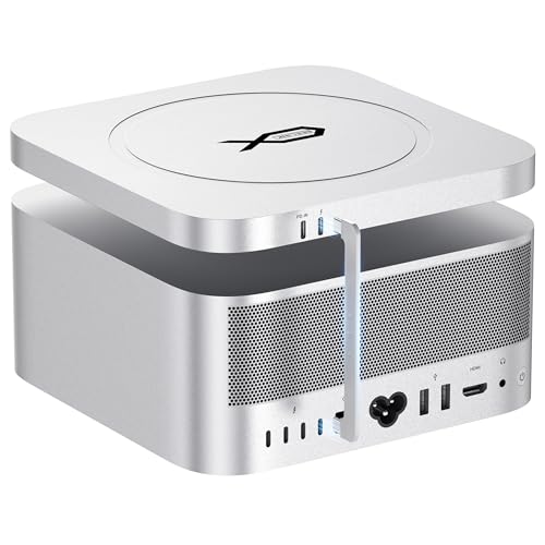 Mac Mate Studio Docking Station Beelink EX Mate Studio 80Gbps USB-C Port Dual M.2 2280 SSD Slots Supporting PCle 3.0/4.0/5.0 SSD (up to 16TB) 15W USB C PD3.0 Port