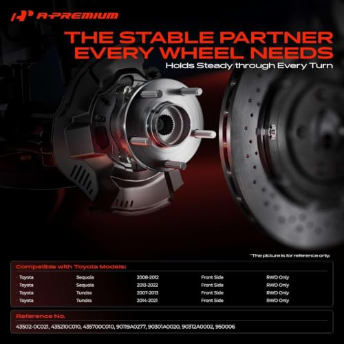 A-Premium RWD Front Wheel Bearing Hub Assembly for Toyota Tundra 2007-2021 by A-Premium - Used condition - Image 2