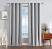 Nautica Home – Providence Ultimate Blackout Classics Curtains | Set of 2 Twill Pattern Fabric Panels | Thermal Privacy Drapes for Any Bedroom or Living Room | Measures 54" x 84" | Light Grey