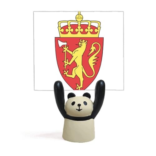 Support pour emblème de la Norvège motif panda : décorez votre bureau avec style