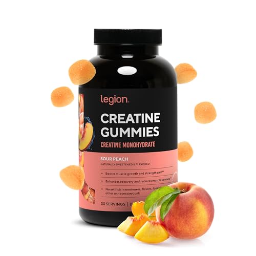 Best Creatine For ADHD Over 50: A Warm, Honest Guide To Focus, Brain Fog, And Daily Energy 6 LEGION Creatine Monohydrate Gummies for Men and Women - Clean Creatine Chewables for Muscle Gain, Improving Endurance & Post Workout Recovery - Creatine Supplement for Maximum Absorption (Sour Peach)