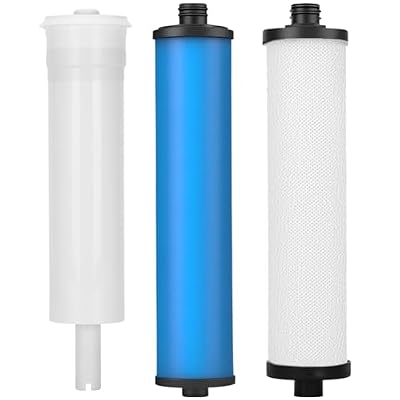 335 RO System Replacement Water Filter, Replacement Filter Set With Membrane for Microline 335 Reverse Osmosis System, Sediment, Carbon Cartridge, Inline GAC Post Filter