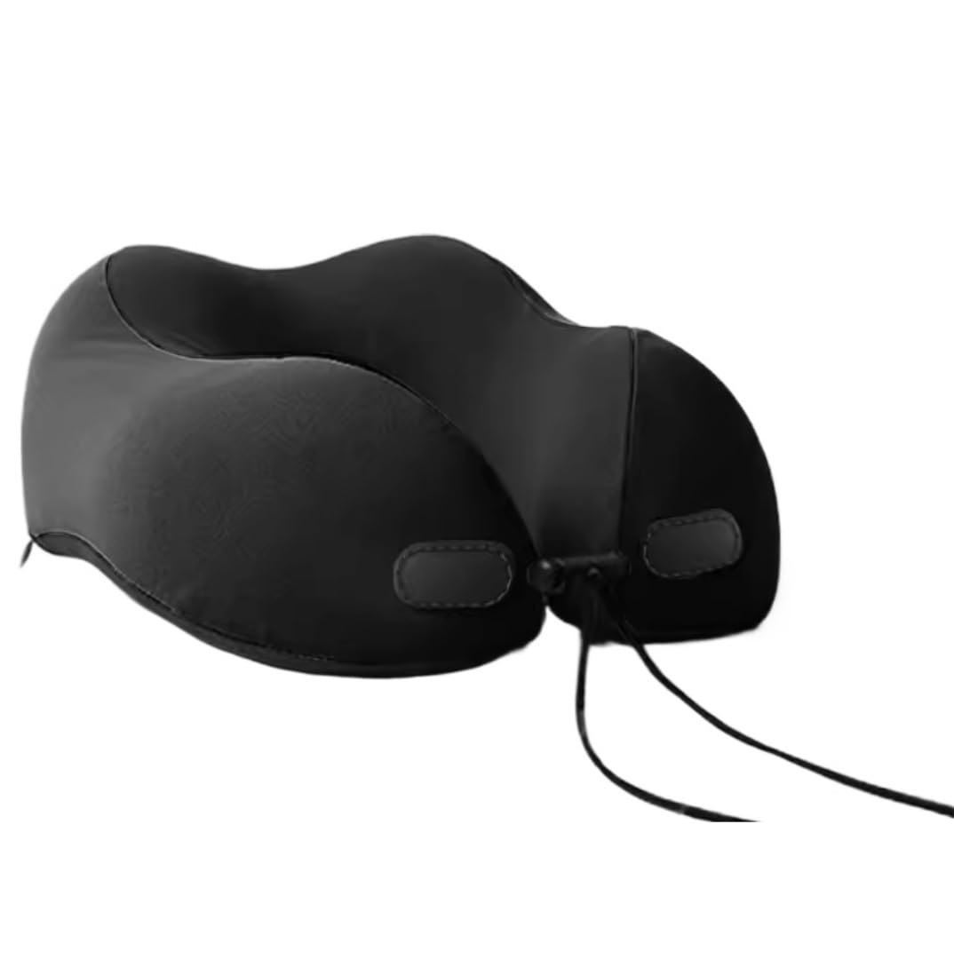 Cuscino da Viaggio Cuscino da Collo Cuscino Da Viaggio In Memory Foam Con Fibbia Regolabile, Cuscino Da Viaggio Per Il Collo, Cuscino Per Aereo Cuscino da Viaggio Aereo(Black)