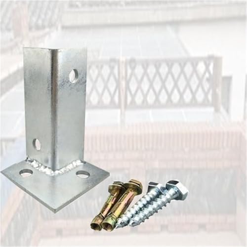 Anclajes de base de poste ajustables de acero resistente para pérgolas de madera Pack de 14 2