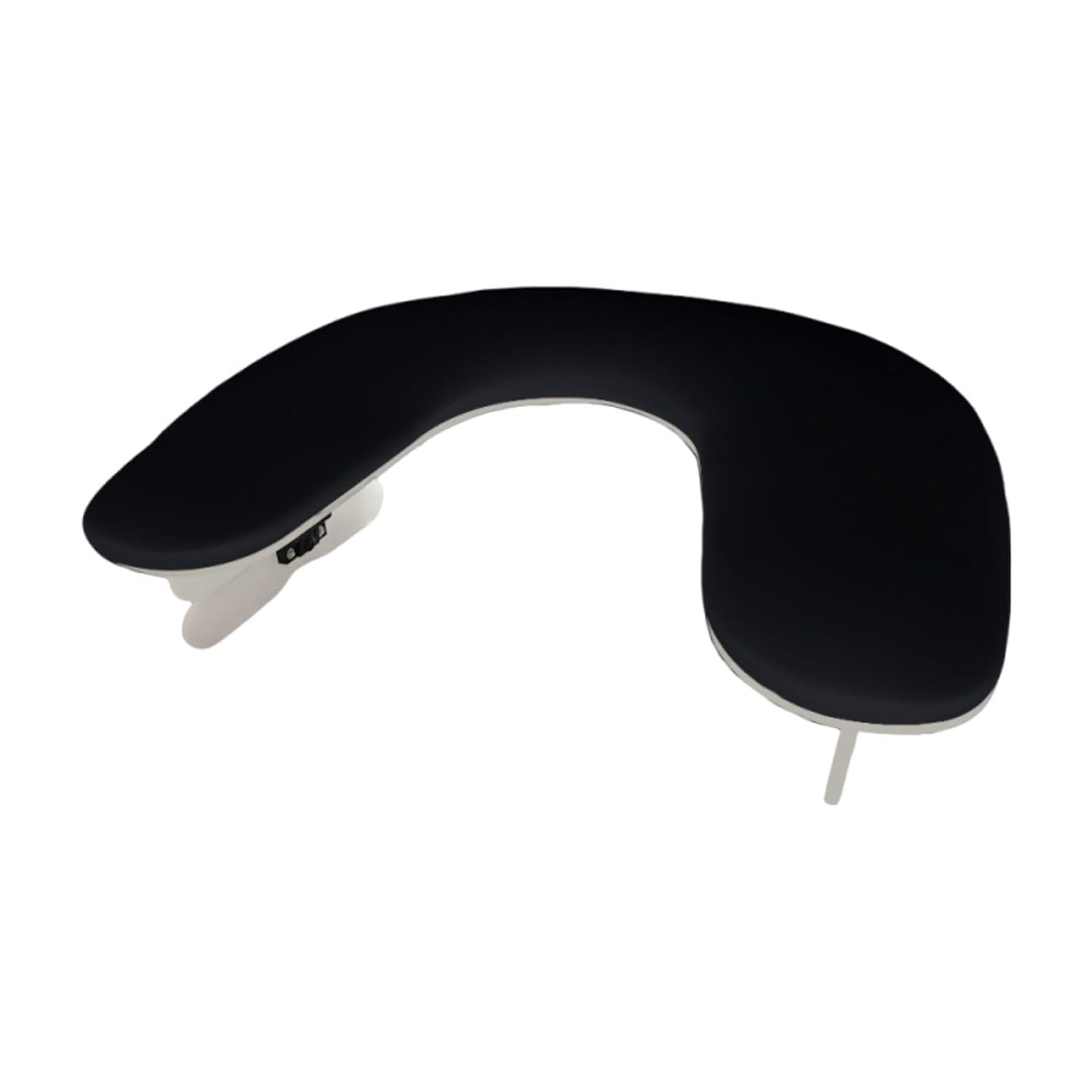 Nail Arm Rest Nail Hand Pillow Professional Folding Legs for Acrylic Nails Ergonomic Support Armrest Manicure Pillow, Black no Bracket