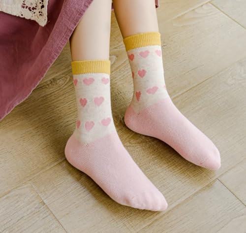 axy Mädchen Kinder Bunte Strümpfe Socken-5er (5er Pack) (5er - Einhorn_02)