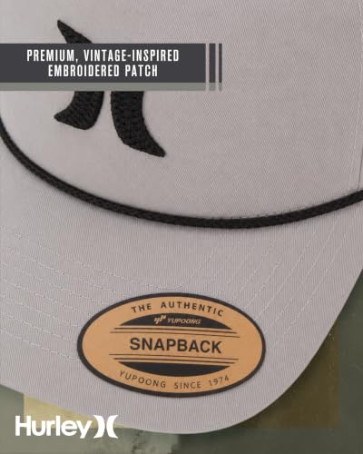Image of Hurley Men's Trucker Hat - High Icon Snap Back Comfortable Curved Bill with Adjustable Snap Closure - Trucker Hats for Men