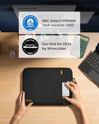 tomtoc 360 Protective Tablet Sleeve for iPad Pro 13-inch (M4) 2024, iPad Air 13-inch (M3/M2) 2025, iPad Pro 12.9-in (6th/5th/4th/3rd Generation) with Magic Keyboard, Water-Resistant iPad Case Bag