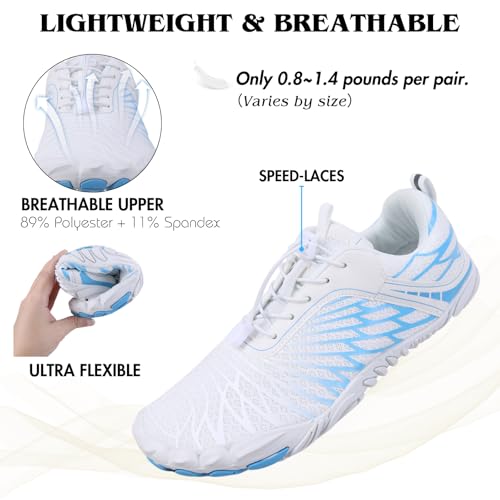 Image of Hike Barefoot Shoes for Women Men Non-Slip Breathable Walking Shoes Wide Toe Box Comfortable Athletic Footwear