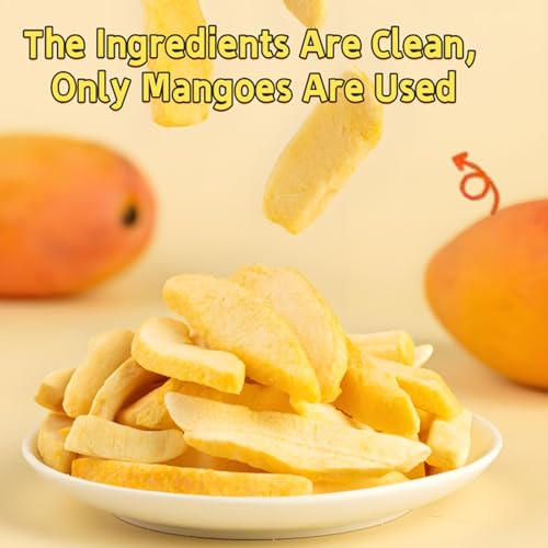 Freeze Dried Mango, Freeze-Dried Fruit, 141g/5Oz Exquisite Canned, Dehydrated Mango, No Sugar, Dried Mango, Super Food Snack - Thumbnail 5