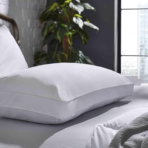 The Fine Bedding Company White This Is Sleep – Back Sleeper Pillow - Medium Support - For Spinal Alignment - Optimal Head & Neck Support - Cotton Cover - Hypoallergenic
