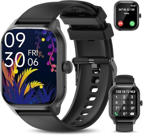 zaisia Reloj Inteligente Hombre Mujer, 2.01' Smartwatch con Llamadas, Pulsómetro/Monitor de Sueño/Podómetro, Múltiples Modos Deportivo Pulsera Actividad, Impermeable IP68 Smart Watch para iOS Android