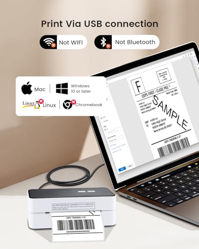 Vretti SN-DB401 Shipping Label Printer-Usb 4×6 Thermal Label Printer,Support Windows&Mac,Quickly Installation thumb #1