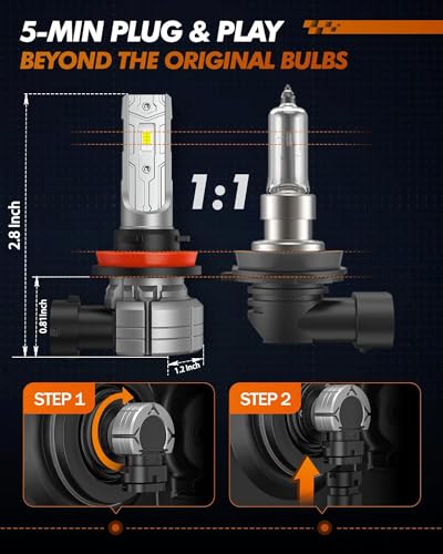 Sealight 2456LFG859CUS H11 H8 H16 Led Fog Light Bulbs thumb #5