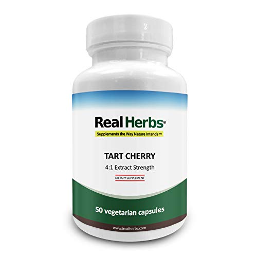 Real Herbs Tart Cherry 4: 1 Extracto 700 mg - 50 cápsulas vegetarianas