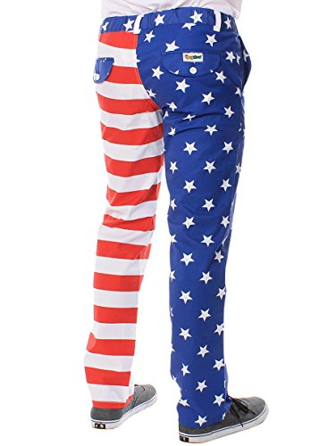 Tipsy Elves Men's American Flag Ulysses Pants #TOP22
