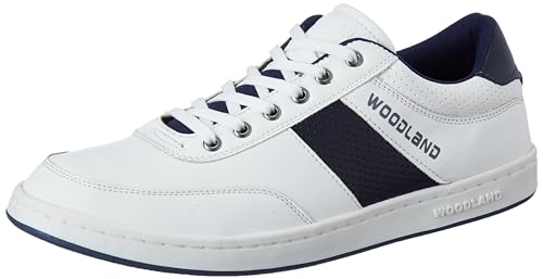 Woodland Mens White/Navy PU Casual Shoes-10 UK (44 EU) (SNK 4477022) (B0CNVV2Q8N) Amazon Price History, Amazon Price Tracker