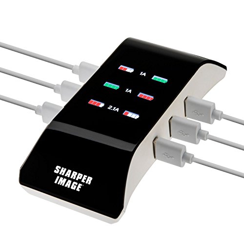 Sharper Image Visual Charge 6 Port USB Charging Hub