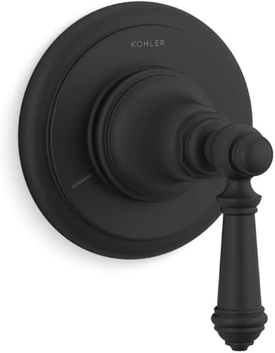 Miniatura 9 de KOHLER T72770-4-BN Artifacts Moldura de válvula de transferencia con palanca de manija, menos válvula, níquel cepillado vibrante