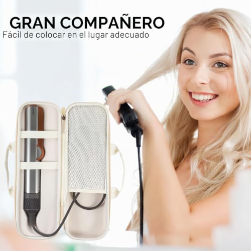 Miniatura 6 de Gencam Funda De Transporte Para Dyson Airstrait Ht01, Funda De Viaje Portátil Para Dyson Airstrait Ht01, Beige