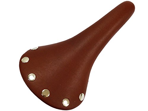 Singlespeed Sattel Nieten Vintage Braun