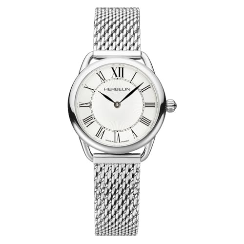 Michel Herbelin Equinoxe 17497/08B Women's Watch Silver Quartz Movement, Case 28 mm, Sapphire Glass