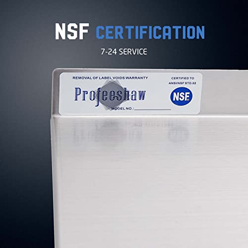 Image of Profeeshaw NSF Stainless Steel Shelf 14 inch x 36 inch, Commercial Wall Shelving
